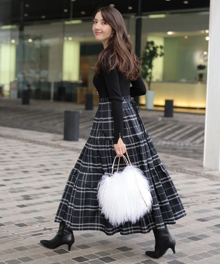 ティアードタフタドッキングワンピース | ワンピース | Apuweiser  