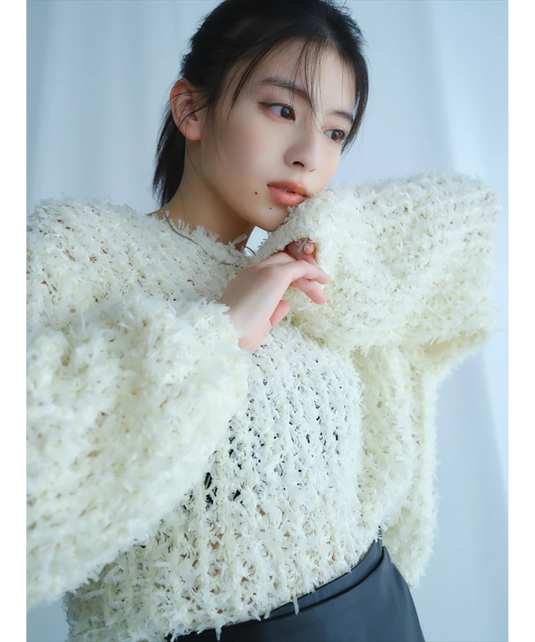 チュールヤーンメッシュニット