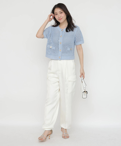 Apuweiser-riche(アプワイザー・リッシェ) |リラクシーサテンワークパンツ