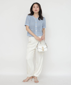 Apuweiser-riche(アプワイザー・リッシェ) |リラクシーサテンワークパンツ