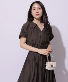 Apuweiser-riche(アプワイザー・リッシェ) |シアーシャツ半袖ワンピース