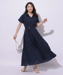 Apuweiser-riche(アプワイザー・リッシェ) |シアーシャツ半袖ワンピース