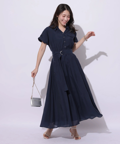 Apuweiser-riche(アプワイザー・リッシェ) |シアーシャツ半袖ワンピース