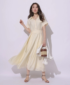 Apuweiser-riche(アプワイザー・リッシェ) |シアーシャツ半袖ワンピース