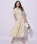 【美品】apuweiser-riche シアーシャツ半袖ワンピース シアーシャツ半袖ワンピース | ワンピース | Apuweiser-riche