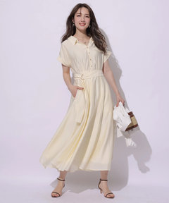 Apuweiser-riche(アプワイザー・リッシェ) |シアーシャツ半袖ワンピース