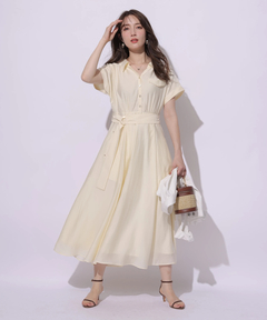 Apuweiser-riche(アプワイザー・リッシェ) |シアーシャツ半袖ワンピース