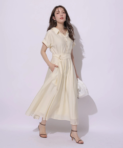 Apuweiser-riche(アプワイザー・リッシェ) |シアーシャツ半袖ワンピース