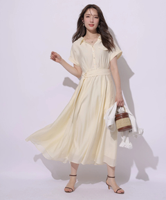 Apuweiser-riche(アプワイザー・リッシェ) |シアーシャツ半袖ワンピース