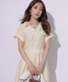 Apuweiser-riche(アプワイザー・リッシェ) |シアーシャツ半袖ワンピース