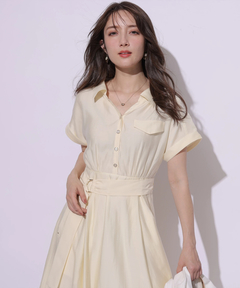 Apuweiser-riche(アプワイザー・リッシェ) |シアーシャツ半袖ワンピース