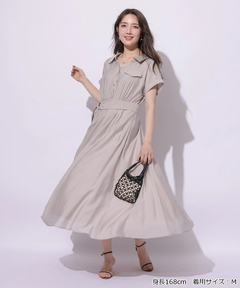 Apuweiser-riche(アプワイザー・リッシェ) |シアーシャツ半袖ワンピース