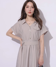 Apuweiser-riche(アプワイザー・リッシェ) |シアーシャツ半袖ワンピース