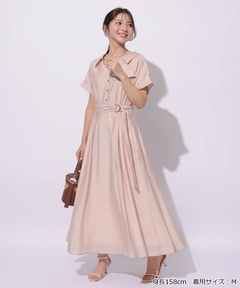 Apuweiser-riche(アプワイザー・リッシェ) |シアーシャツ半袖ワンピース