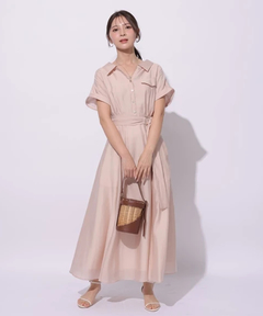 Apuweiser-riche(アプワイザー・リッシェ) |シアーシャツ半袖ワンピース