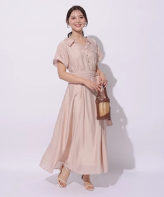 Apuweiser-riche(アプワイザー・リッシェ) |シアーシャツ半袖ワンピース