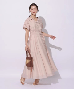 Apuweiser-riche(アプワイザー・リッシェ) |シアーシャツ半袖ワンピース