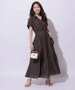 Apuweiser-riche(アプワイザー・リッシェ) |シアーシャツ半袖ワンピース