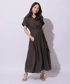 Apuweiser-riche(アプワイザー・リッシェ) |シアーシャツ半袖ワンピース