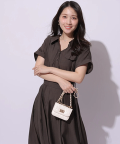 Apuweiser-riche(アプワイザー・リッシェ) |シアーシャツ半袖ワンピース