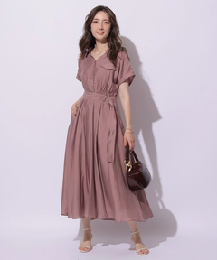 Apuweiser-riche(アプワイザー・リッシェ) |シアーシャツ半袖ワンピース