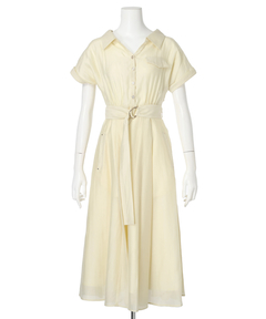 Apuweiser-riche(アプワイザー・リッシェ) |シアーシャツ半袖ワンピース