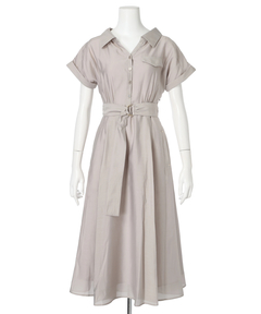 Apuweiser-riche(アプワイザー・リッシェ) |シアーシャツ半袖ワンピース