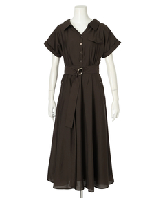 Apuweiser-riche(アプワイザー・リッシェ) |シアーシャツ半袖ワンピース