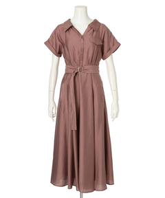 Apuweiser-riche(アプワイザー・リッシェ) |シアーシャツ半袖ワンピース