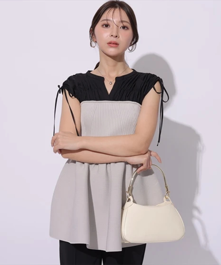 店舗限定》ドロストスリーブドッキングニット | ニット