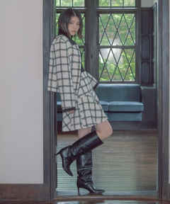 Apuweiser-riche(アプワイザー・リッシェ) |ツイードフレアミニスカート