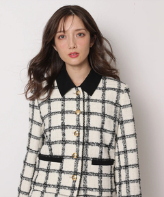 Apuweiser-riche(アプワイザー・リッシェ) |バイカラーツイードジャケット