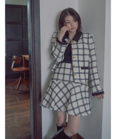 Apuweiser-riche(アプワイザー・リッシェ) |バイカラーツイードジャケット