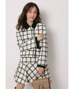 Apuweiser-riche(アプワイザー・リッシェ) |バイカラーツイードジャケット