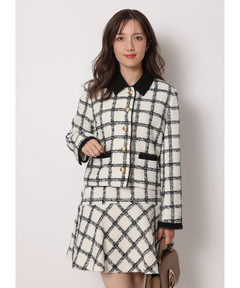 Apuweiser-riche(アプワイザー・リッシェ) |バイカラーツイードジャケット