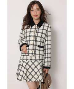 Apuweiser-riche(アプワイザー・リッシェ) |バイカラーツイードジャケット