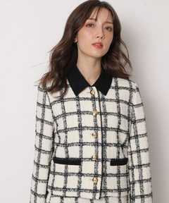 Apuweiser-riche(アプワイザー・リッシェ) |バイカラーツイードジャケット