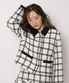 Apuweiser-riche(アプワイザー・リッシェ) |バイカラーツイードジャケット