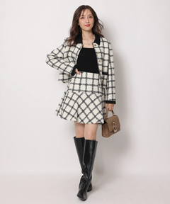 Apuweiser-riche(アプワイザー・リッシェ) |バイカラーツイードジャケット