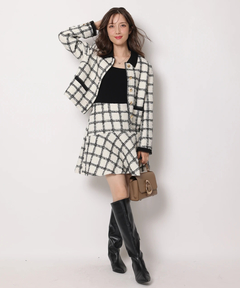 Apuweiser-riche(アプワイザー・リッシェ) |バイカラーツイードジャケット