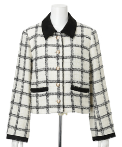 Apuweiser-riche(アプワイザー・リッシェ) |バイカラーツイードジャケット