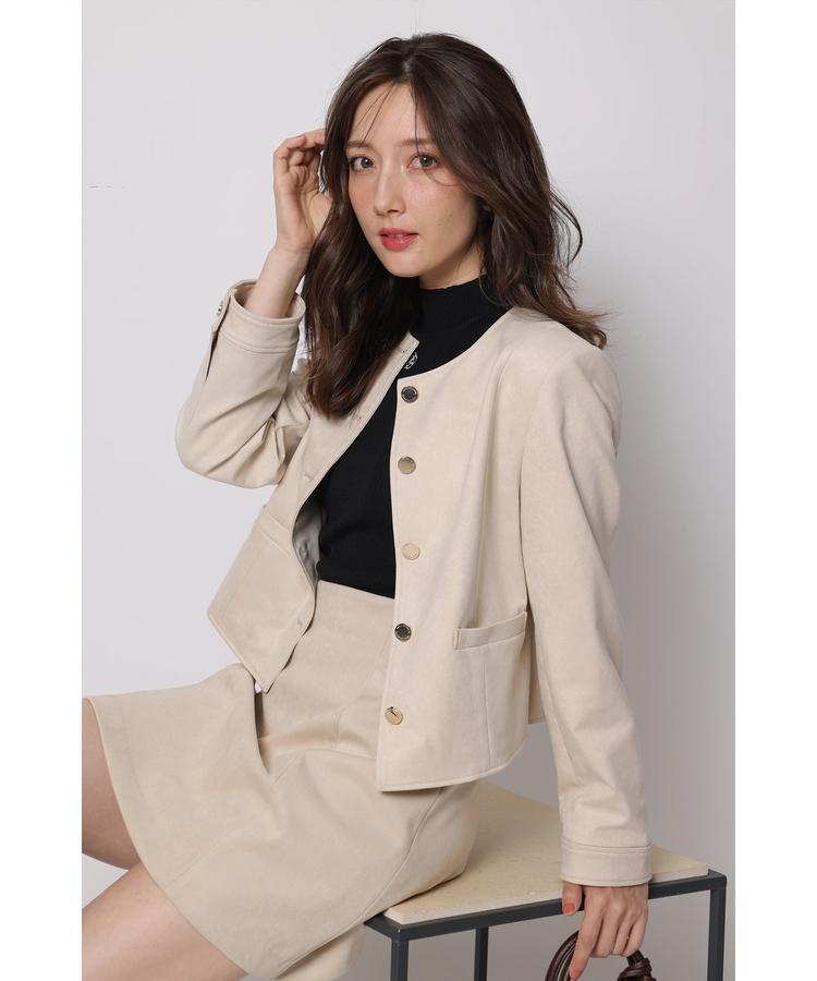 バックZIPスエードミニスカート | スカート | Apuweiser-riche