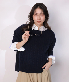 Apuweiser-riche(アプワイザー・リッシェ) |エンブレム刺繍シャツブラウス