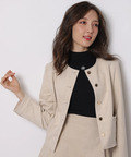 24SS極美品✨Arpege story シアージャケット　白　M　定価2.4万 24SS極美品✨Arpege story シアージャケット 白 M 定価2.4万