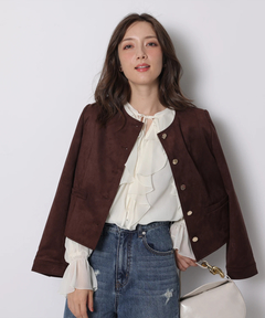 Apuweiser-riche(アプワイザー・リッシェ) |スエードノーカラージャケット