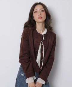 Apuweiser-riche(アプワイザー・リッシェ) |スエードノーカラージャケット