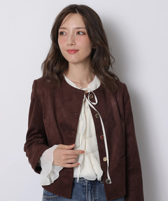 Apuweiser-riche(アプワイザー・リッシェ) |スエードノーカラージャケット