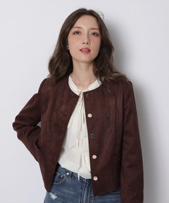 Apuweiser-riche(アプワイザー・リッシェ) |スエードノーカラージャケット