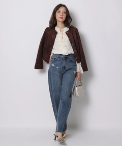 Apuweiser-riche(アプワイザー・リッシェ) |スエードノーカラージャケット