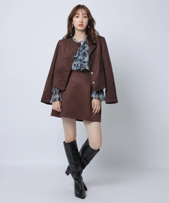 Apuweiser-riche(アプワイザー・リッシェ) |スエードノーカラージャケット